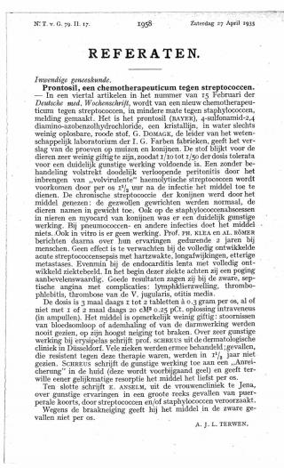 Eerste pagina van het artikel zoals het is gepubliceerd in het tijdschrift