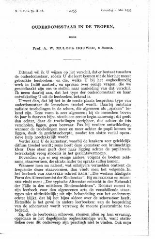 Eerste pagina van het artikel zoals het is gepubliceerd in het tijdschrift