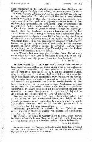 Eerste pagina van het artikel zoals het is gepubliceerd in het tijdschrift