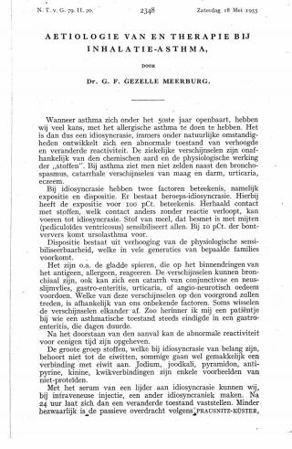 Eerste pagina van het artikel zoals het is gepubliceerd in het tijdschrift