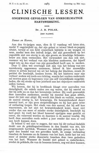 Eerste pagina van het artikel zoals het is gepubliceerd in het tijdschrift