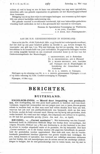 Eerste pagina van het artikel zoals het is gepubliceerd in het tijdschrift