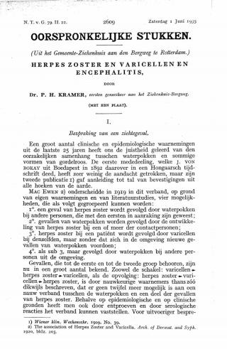 Eerste pagina van het artikel zoals het is gepubliceerd in het tijdschrift