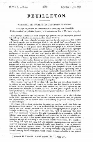 Eerste pagina van het artikel zoals het is gepubliceerd in het tijdschrift