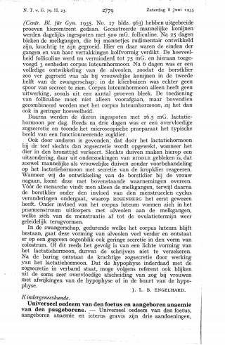 Eerste pagina van het artikel zoals het is gepubliceerd in het tijdschrift