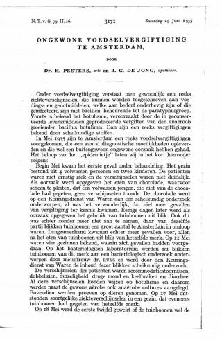 Eerste pagina van het artikel zoals het is gepubliceerd in het tijdschrift