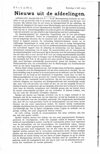 Eerste pagina van het artikel zoals het is gepubliceerd in het tijdschrift