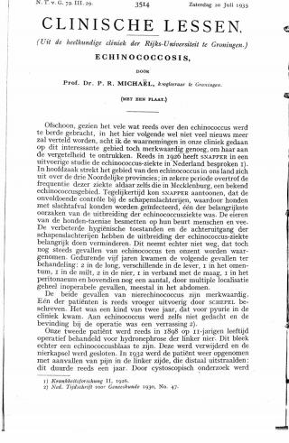 Eerste pagina van het artikel zoals het is gepubliceerd in het tijdschrift