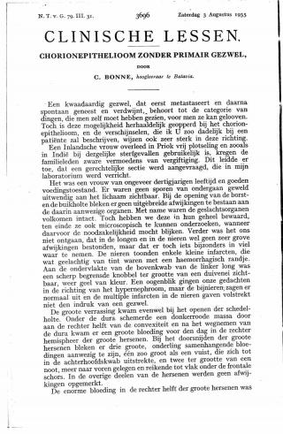 Eerste pagina van het artikel zoals het is gepubliceerd in het tijdschrift