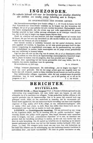 Eerste pagina van het artikel zoals het is gepubliceerd in het tijdschrift