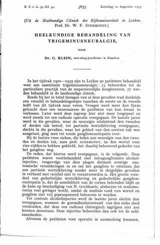 Eerste pagina van het artikel zoals het is gepubliceerd in het tijdschrift