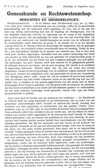 Eerste pagina van het artikel zoals het is gepubliceerd in het tijdschrift