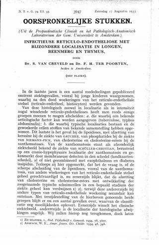 Eerste pagina van het artikel zoals het is gepubliceerd in het tijdschrift