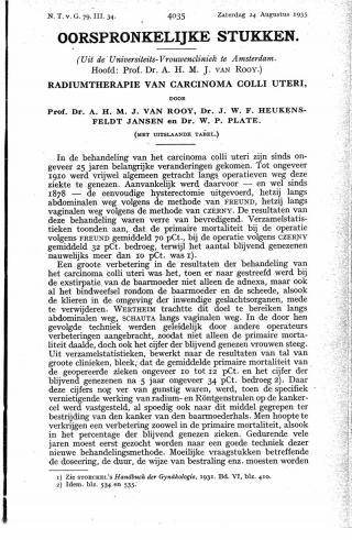 Eerste pagina van het artikel zoals het is gepubliceerd in het tijdschrift