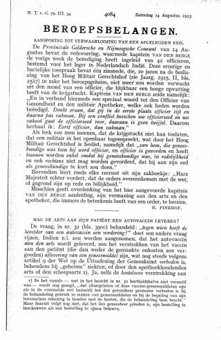 Eerste pagina van het artikel zoals het is gepubliceerd in het tijdschrift