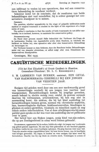 Eerste pagina van het artikel zoals het is gepubliceerd in het tijdschrift