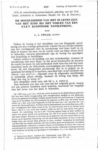 Eerste pagina van het artikel zoals het is gepubliceerd in het tijdschrift