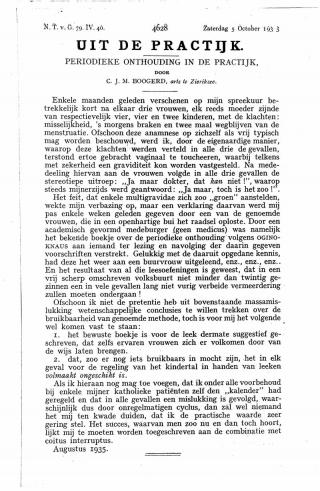 Eerste pagina van het artikel zoals het is gepubliceerd in het tijdschrift