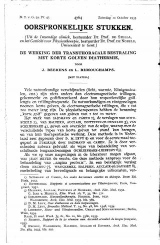 Eerste pagina van het artikel zoals het is gepubliceerd in het tijdschrift