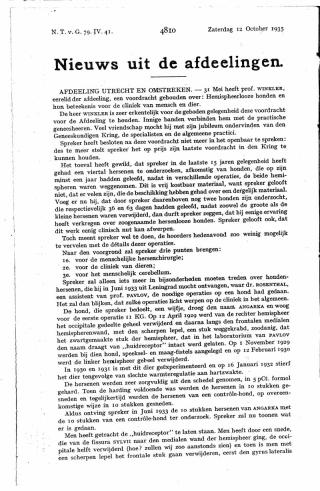 Eerste pagina van het artikel zoals het is gepubliceerd in het tijdschrift