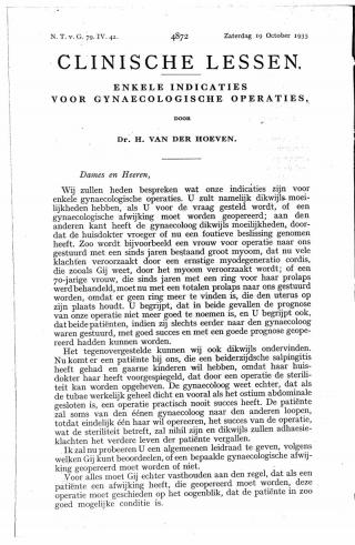 Eerste pagina van het artikel zoals het is gepubliceerd in het tijdschrift