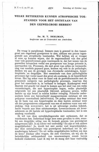 Eerste pagina van het artikel zoals het is gepubliceerd in het tijdschrift