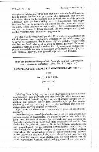 Eerste pagina van het artikel zoals het is gepubliceerd in het tijdschrift