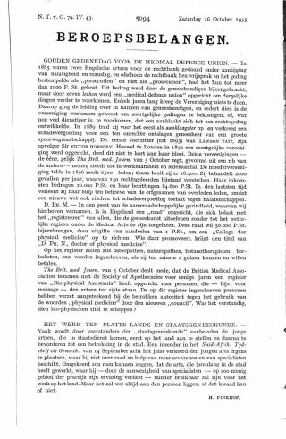 Eerste pagina van het artikel zoals het is gepubliceerd in het tijdschrift