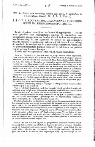 Eerste pagina van het artikel zoals het is gepubliceerd in het tijdschrift