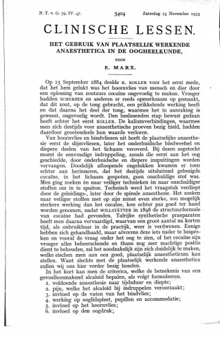 Eerste pagina van het artikel zoals het is gepubliceerd in het tijdschrift