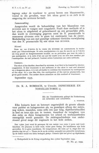 Eerste pagina van het artikel zoals het is gepubliceerd in het tijdschrift