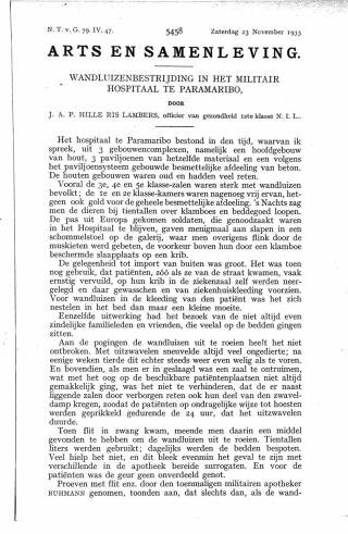 Eerste pagina van het artikel zoals het is gepubliceerd in het tijdschrift