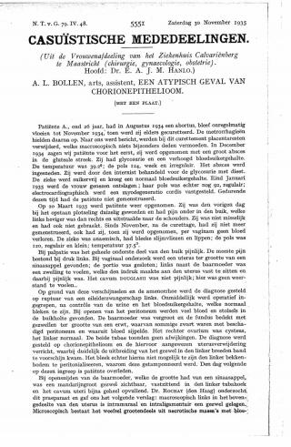 Eerste pagina van het artikel zoals het is gepubliceerd in het tijdschrift