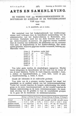 Eerste pagina van het artikel zoals het is gepubliceerd in het tijdschrift