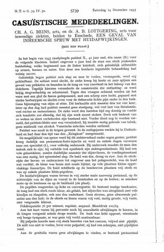 Eerste pagina van het artikel zoals het is gepubliceerd in het tijdschrift