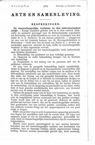 Eerste pagina van het artikel zoals het is gepubliceerd in het tijdschrift