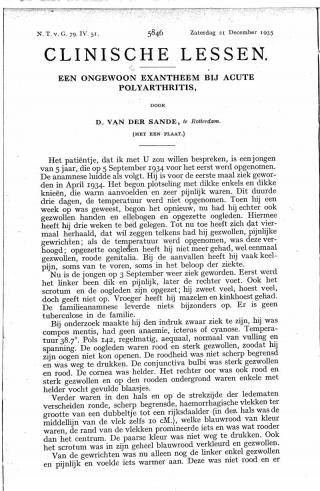 Eerste pagina van het artikel zoals het is gepubliceerd in het tijdschrift