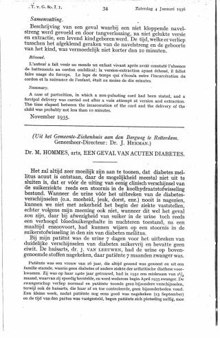 Eerste pagina van het artikel zoals het is gepubliceerd in het tijdschrift