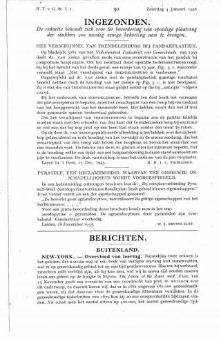 Eerste pagina van het artikel zoals het is gepubliceerd in het tijdschrift