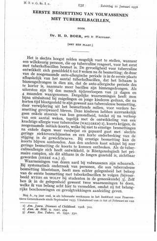 Eerste pagina van het artikel zoals het is gepubliceerd in het tijdschrift