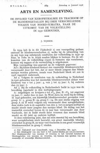 Eerste pagina van het artikel zoals het is gepubliceerd in het tijdschrift