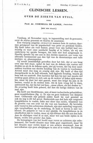 Eerste pagina van het artikel zoals het is gepubliceerd in het tijdschrift