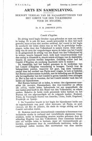 Eerste pagina van het artikel zoals het is gepubliceerd in het tijdschrift