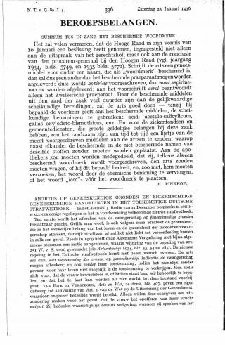 Eerste pagina van het artikel zoals het is gepubliceerd in het tijdschrift