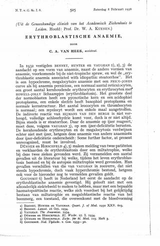 Eerste pagina van het artikel zoals het is gepubliceerd in het tijdschrift