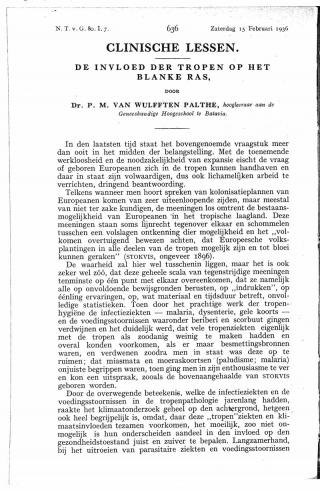 Eerste pagina van het artikel zoals het is gepubliceerd in het tijdschrift