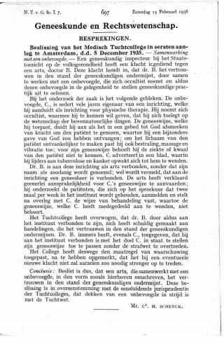 Eerste pagina van het artikel zoals het is gepubliceerd in het tijdschrift