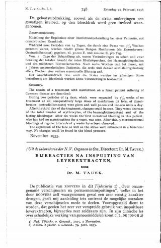 Eerste pagina van het artikel zoals het is gepubliceerd in het tijdschrift