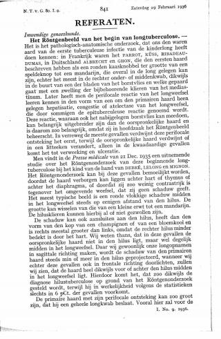 Eerste pagina van het artikel zoals het is gepubliceerd in het tijdschrift