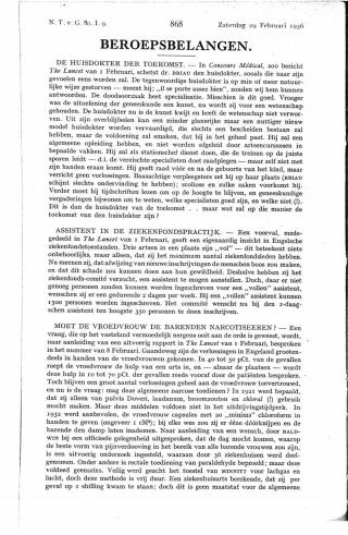 Eerste pagina van het artikel zoals het is gepubliceerd in het tijdschrift